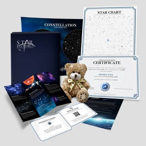 Name an Aquarius Star Bear Gift Set