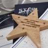 Name a Cancer Star Engraved Wooden Star Gift Set