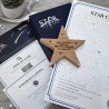 Name an Aquarius Star Engraved Wooden Star Gift Set