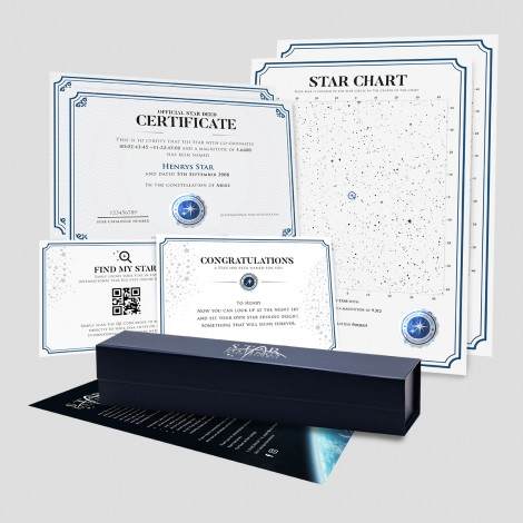 Name a Star Binary Star Gift Set for Christmas