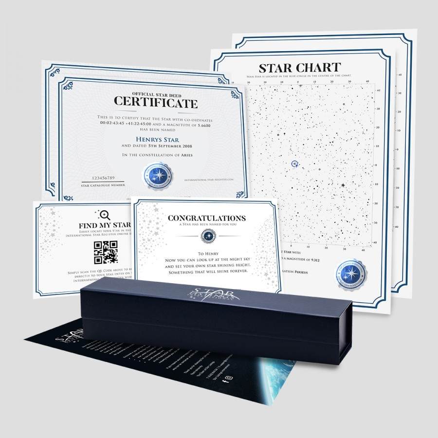 Name a Star Binary Star Gift Set for Christmas