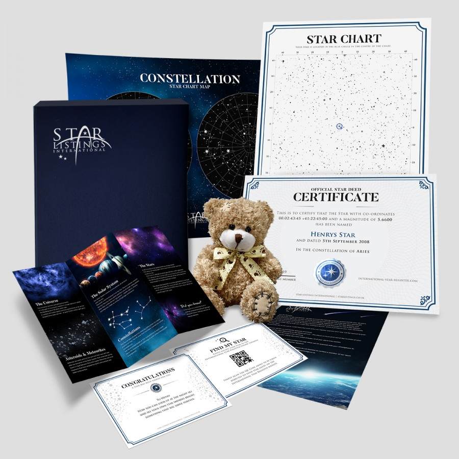 Name a Star - Bear Gift Set - Buy a Star Personalised Gift